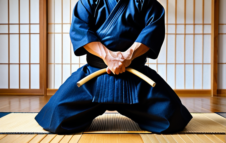 Modern Kendo Gear**

"A kendo practitioner fully clothed in a modern, lightweight *bogu*, demonstrating a *kamae* stance. The background is a brightly lit dojo with a wooden floor. Focus on the advanced materials and design of the *men* and *do*. Safe for work, appropriate content, professional sporting image, perfect anatomy, correct proportions, well-formed hands, modest attire."

**