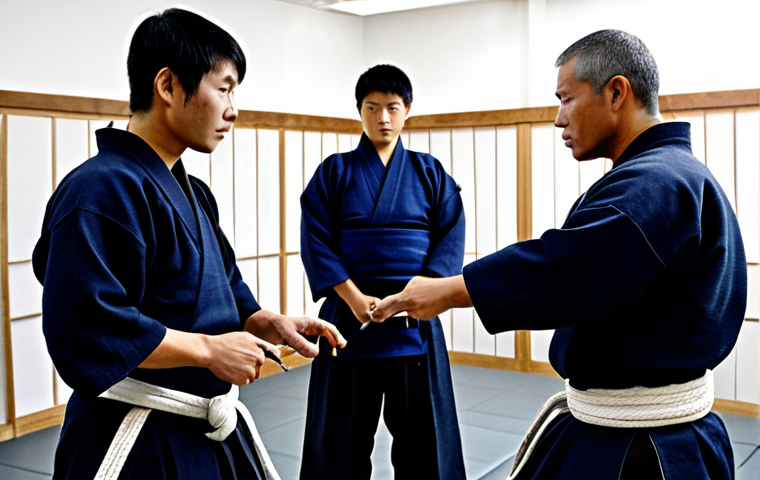 검도 코칭 방법 - Personalized Kendo Lesson**

"A Kendo coach, fully clothed in traditional Kendo attire, demonstratin...