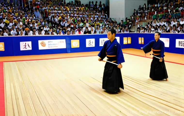 검도 대회 추천 장소 - **Prompt 2: Reflective Moment in a Historic French Kendo Dojo**
    "A serene, medium-close-up shot ...
