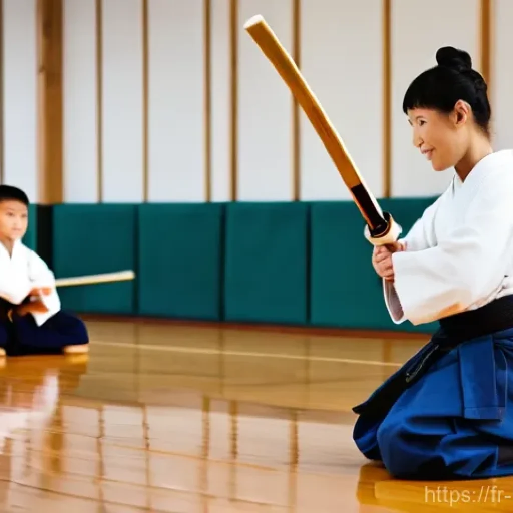 검도 도장 운영 팁 - **A vibrant Kendo dojo open house event.** Diverse families, including children and adults of variou...