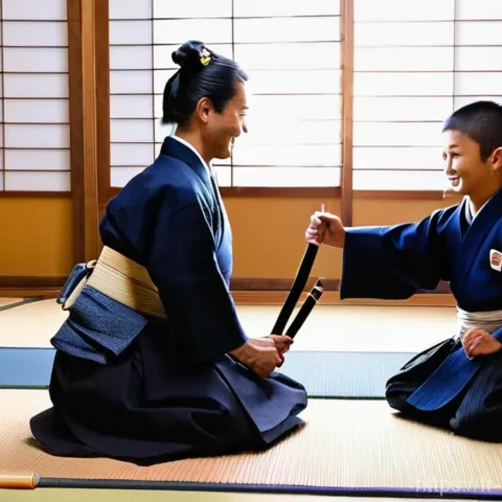 검도 가족 수련 추천 - **Prompt 1: Intergenerational Kendo Practice**
    "A diverse family of three generations – a wise-l...