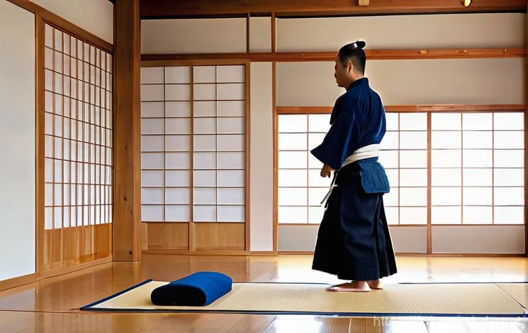 검도 교습소 창업 - **Prompt:** "A serene and immaculately clean Kendo dojo, bathed in soft morning light filtering thro...
